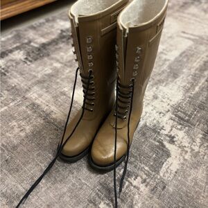 Ilse Jacobsen Brown Lace-Up Women's Boots